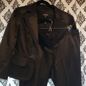 bebe satin suit set